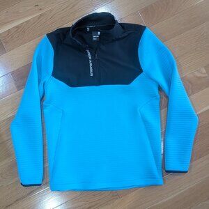 Under Armour Golf Storm 1/4 Zip, Men's Small, Blue with Black
